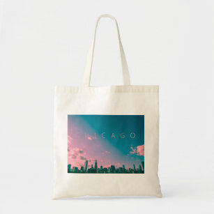 Chicago Skyline Tote Bag
