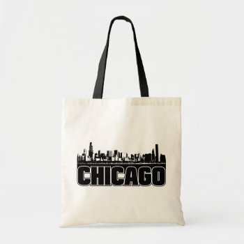 Chicago Skyline Tote Bag by TurnRight at Zazzle