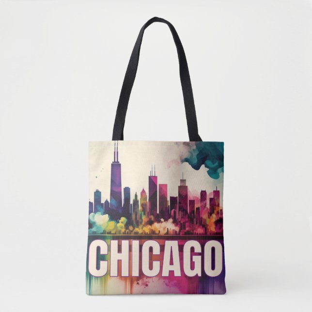 Chicago Skyline  Tote Bag (Front)
