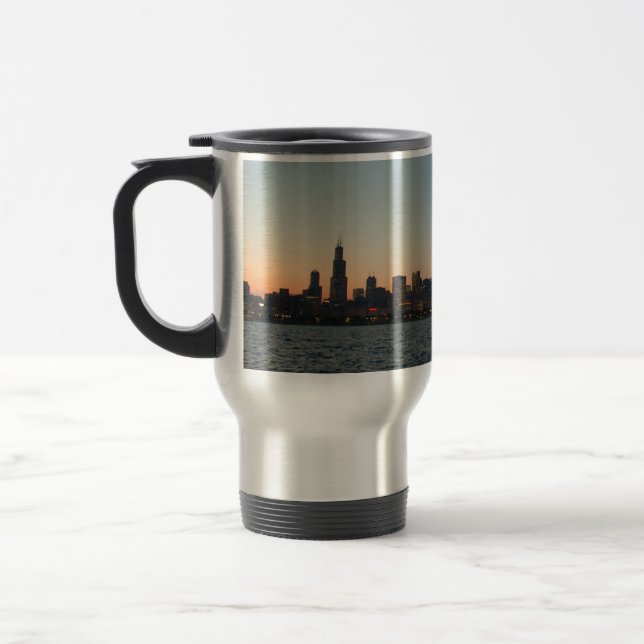 Chicago Skyline Travel Mug (Left)