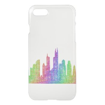Chicago Skyline Iphone Se/8/7 Case by ZYDDesign at Zazzle