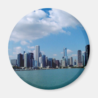 Chicago skyline view from Navy Pier Magnet