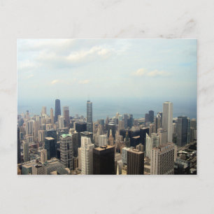 Chicago Skyline View From Willis Tower Postcard