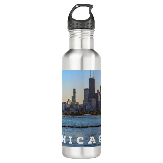 Chicago Skyline Water Bottle (Front)