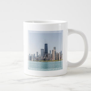 Chicago Skyline With Lake Michigan Giant Coffee Mug