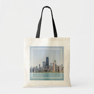 Chicago Skyline With Lake Michigan Tote Bag
