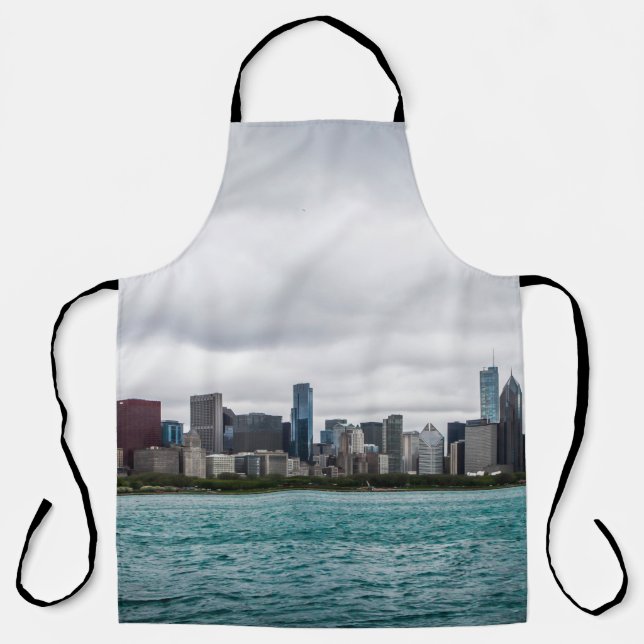 Chicago skylinechicago, skyline, aerial, architect apron (Front)