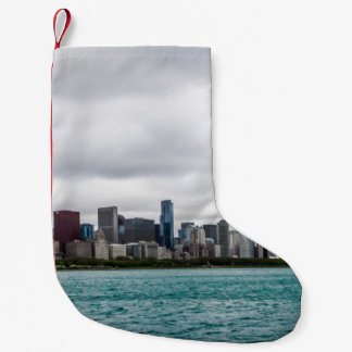 Chicago skylinechicago, skyline, aerial, architect small christmas stocking
