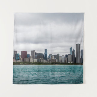 Chicago skylinechicago, skyline, aerial, architect tapestry