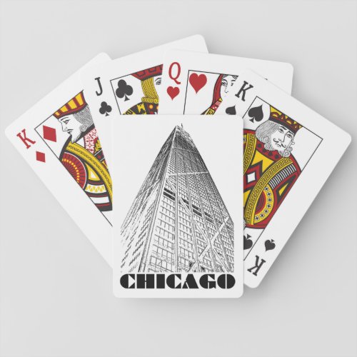 Chicago Skyscraper High rise Travel Souvenir City  Poker Cards