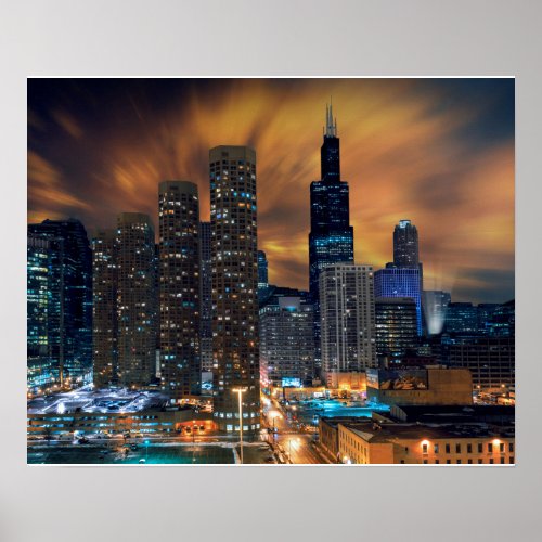 Chicago Skyscraper Poster