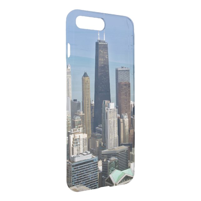 Chicago skyscrapers in winter uncommon iPhone case (Back/Right)