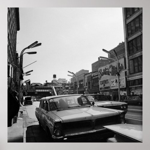 Chicago South State Street 1967 Vintage Photograph Poster