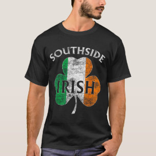 Chicago Southside Irish Flag St. Patrick's Day T-Shirt