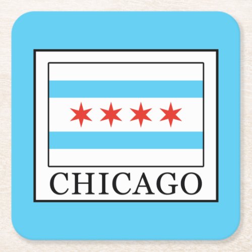 Chicago Square Paper Coaster