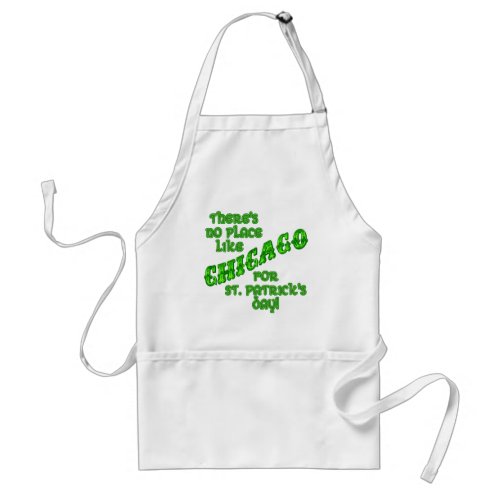 CHICAGO St Patricks Day Adult Apron