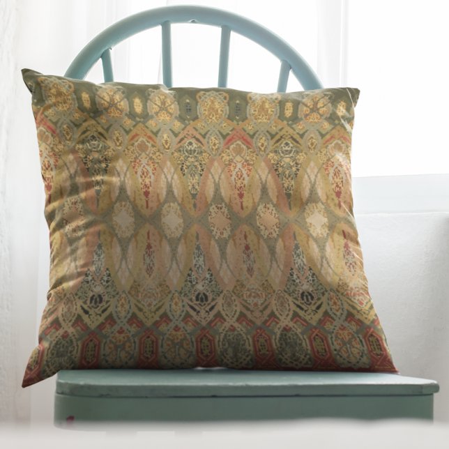 Chicago Stock Exchange Trading Room Stencil Accent Throw Pillow (Creator Uploaded)