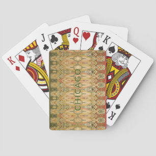 Chicago Stock Exchange Trading Room Stencil Poker Cards