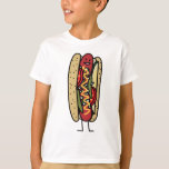 Chicago Style Hot Dog Hot Red Poppy Bun Mustard T-shirt at Zazzle
