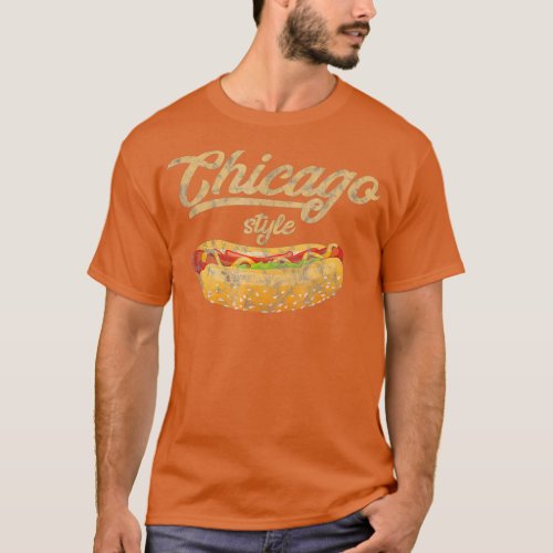 Chicago Style Hot Dog  Hotdog Gift T_Shirt