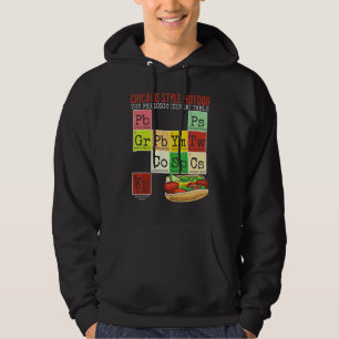 Chicago Style Hot Dog Periodic Dinner Table of Ele Hoodie