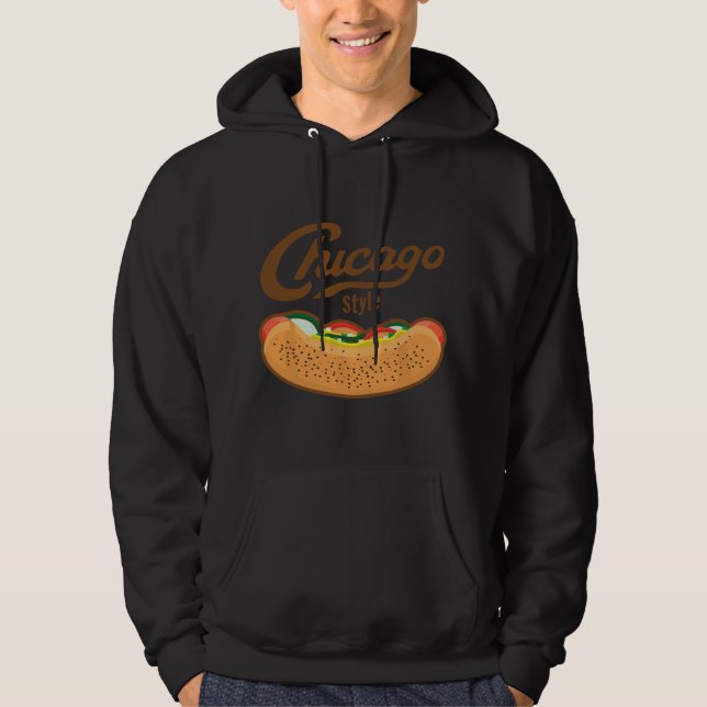 Chicago Style Hot Dog Summer  Hoodie (Front)