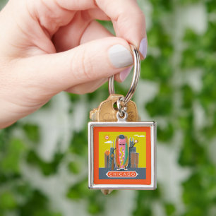Chicago-Style Hotdog Keychain