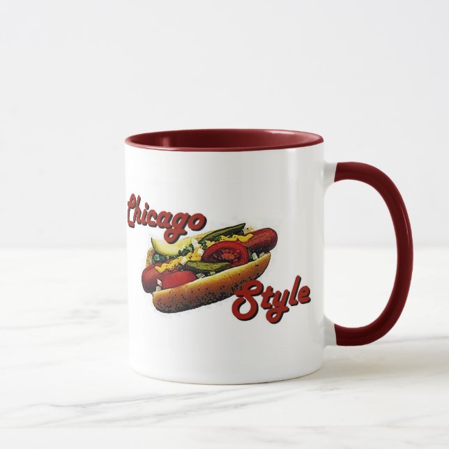 Chicago Style Hotdog Mug (Right)