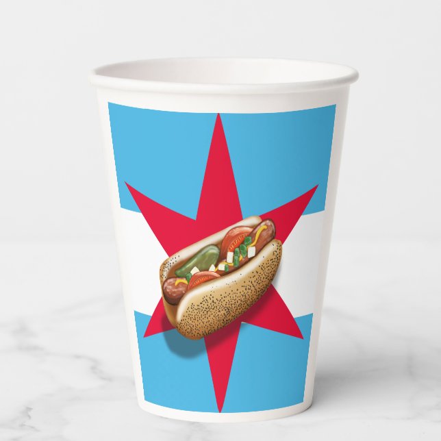 Chicago Style HotDog Paper cup (Front)