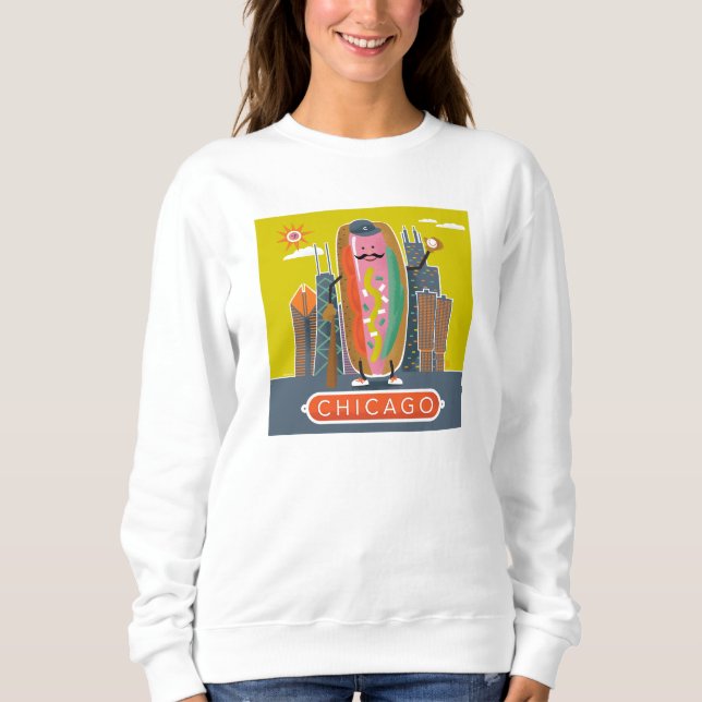 Chicago-Style Hotdog Sweatshirt (Front)