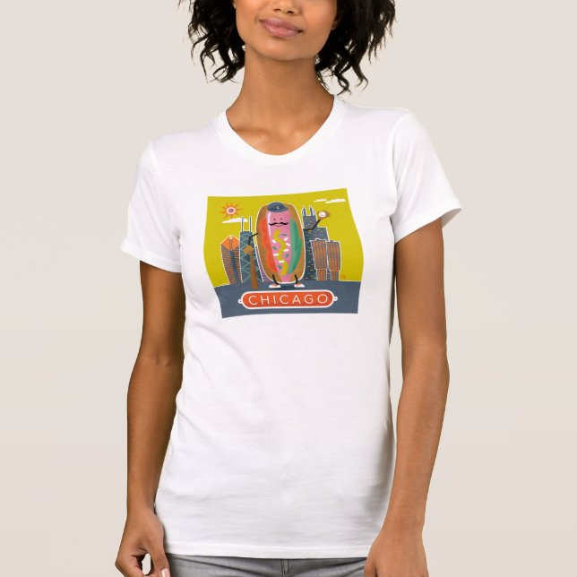 Chicago-Style Hotdog T-Shirt (Front)