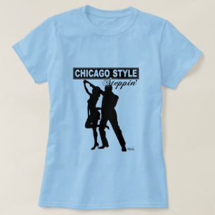 Chicago Style Steppin' Baby Doll black silhouette T-Shirt