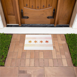 Chicago Sunrise Flag Doormat