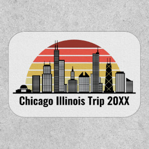 Chicago Sunset Customized Trip Souvenir Patch
