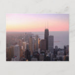 Chicago Sunset Postcard at Zazzle