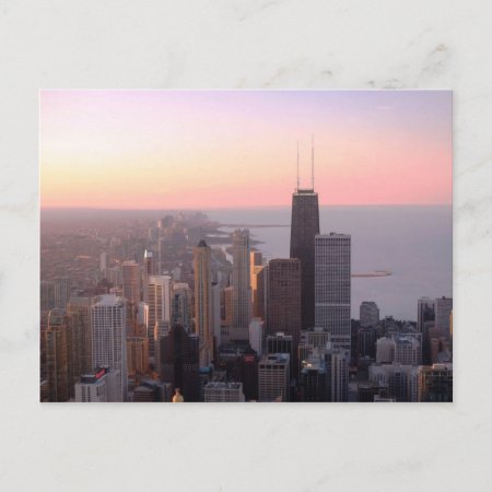 Chicago Sunset Postcard