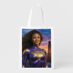 CHICAGO - SUPERHERO GROCERY BAG