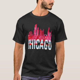 Chicago Tees Skyline Silhouette Illinois City