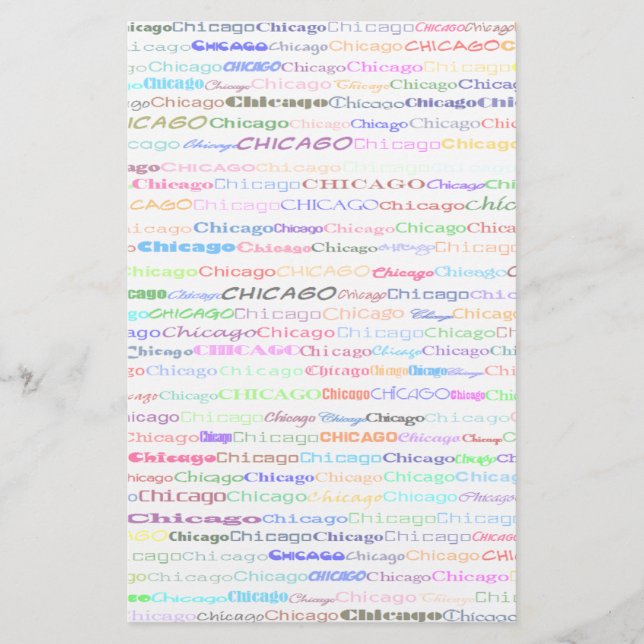 Chicago Text Design II Stationery (Front)