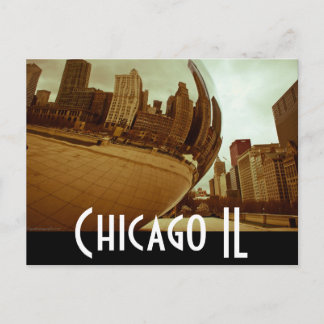 chicago - the bean postcard