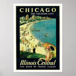Chicago ~ the Vacation City Poster