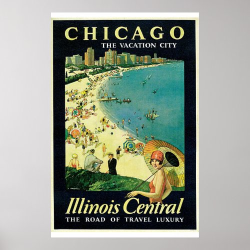 Chicago _ The Vacation City Vintage Poster