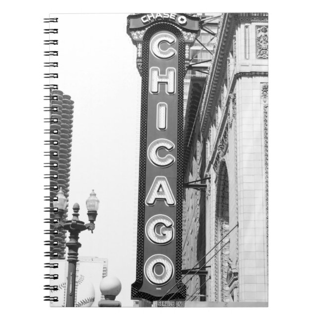 Chicago Theater Sign Notebook (Front)