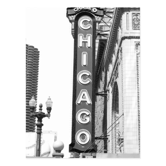 Chicago Theater Sign Postcard | Zazzle.com