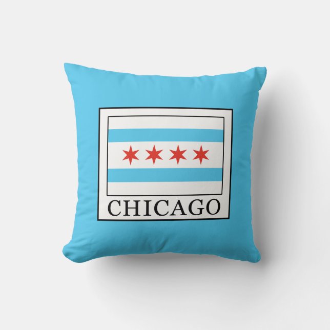 Chicago Throw Pillow (Front)