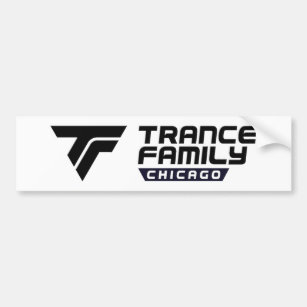 Chicago Trance Family Bumper sticker black logo