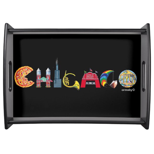 Chicago try serving tray (Front)