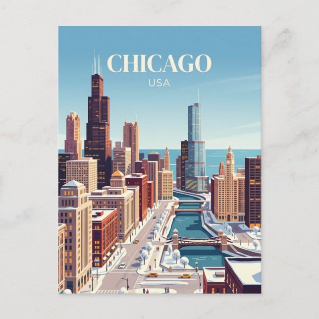 Chicago, USA Postcard (Front)