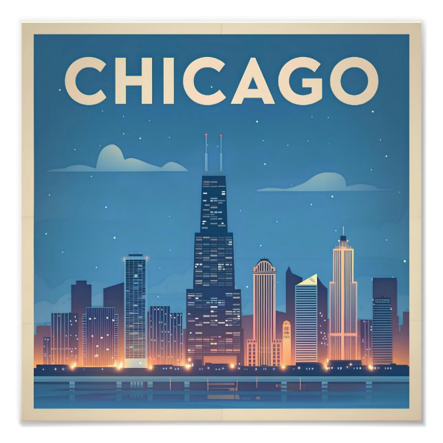 Chicago USA vintage Photo Print (Front)