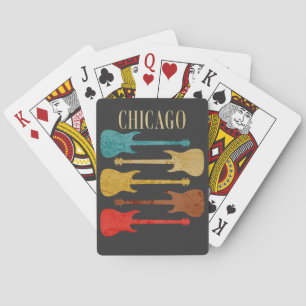 Chicago Vintage Guitars Concert Festival Souvenir Poker Cards